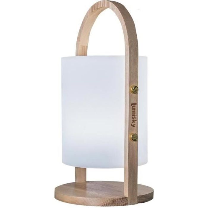 LUMISKY Woody LED wireless lantern - H 37 cm - White