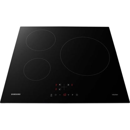 Induction hob - Samsung - 3 zones - L59 x D57 cm - NZ63M3NM1BB/UR - 7200 W - Glass Revetement - Black