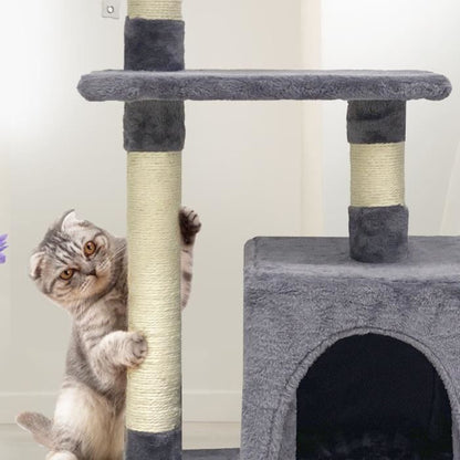 Poppy Cat Tree - 50x30x80cm - Gray