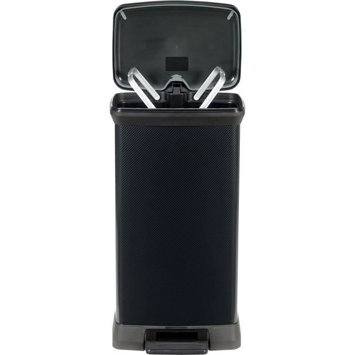 CURVER Decobin Rectangular Bin - 50 L - Carbon Black