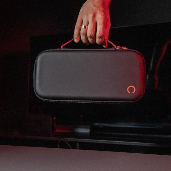 Protective and transport case - KONIX - Nintendo Switch 2 console - Accessory storage net - 8 game compartments - Black