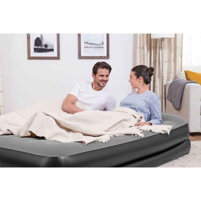 Inflatable bed - BESTWAY - Tritech 2P - 2 places - 203x152x46 cm with integrated electric pump