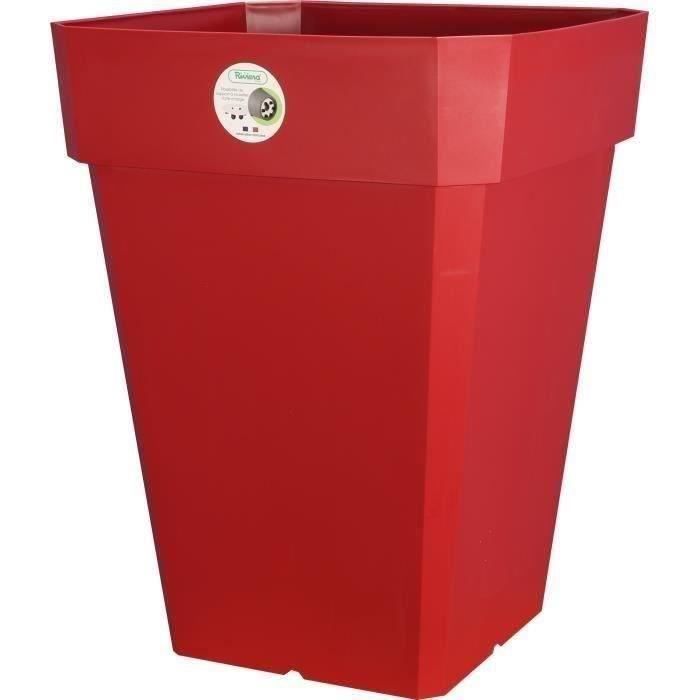 RIVIERA Soleilla Flower Pot - Square - 40 x 40 cm - Red