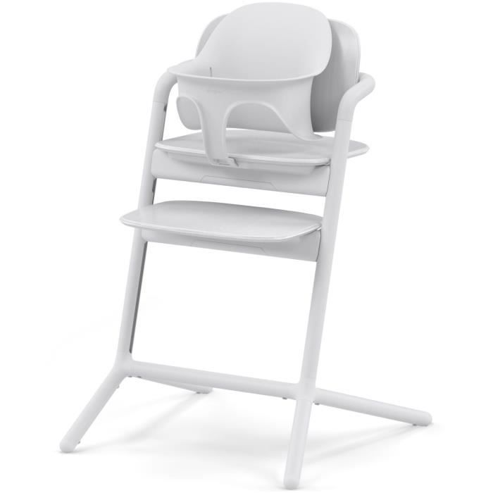 CYBEX - High chair - 3 in 1 pack - LEMO 2 - White - Adjustable in height and depth - Baby set included