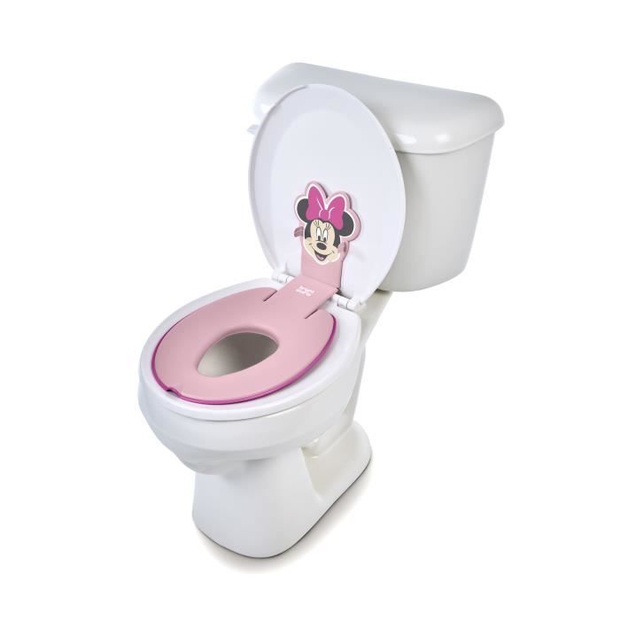 DISNEY BABY- MINNIE- Universal adhesive child toilet seat reducer, innovative, quick installation, semi-permanent