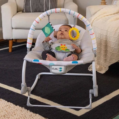 BABY EINSTEIN -DEAN- 3-in-1 evolving baby rocker, Melodies and vibrations, 3 positions, removable toy arch, 0-30 months