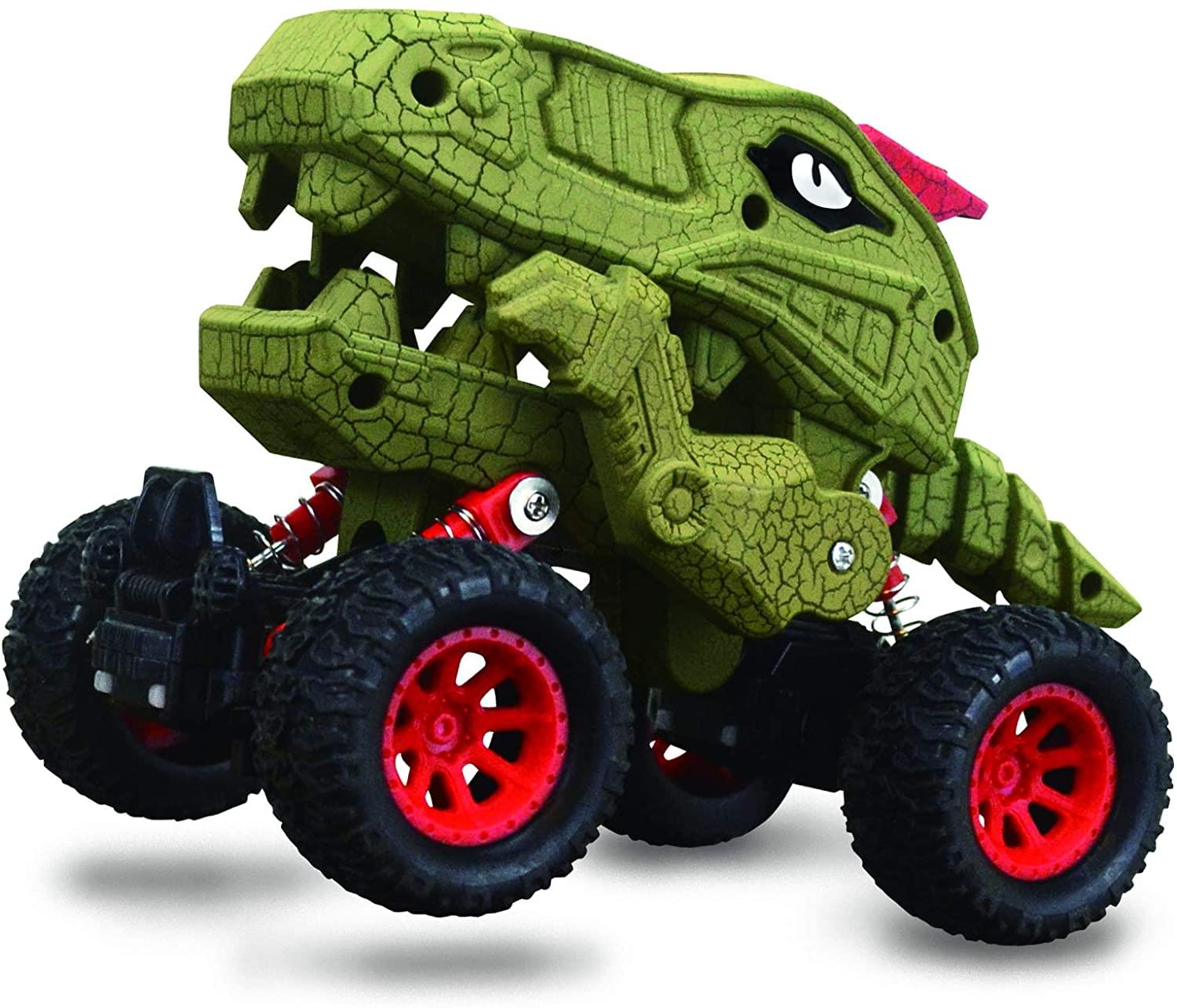 Aeromax Dino-Faur Pull Back Dinosaur Truck | Green