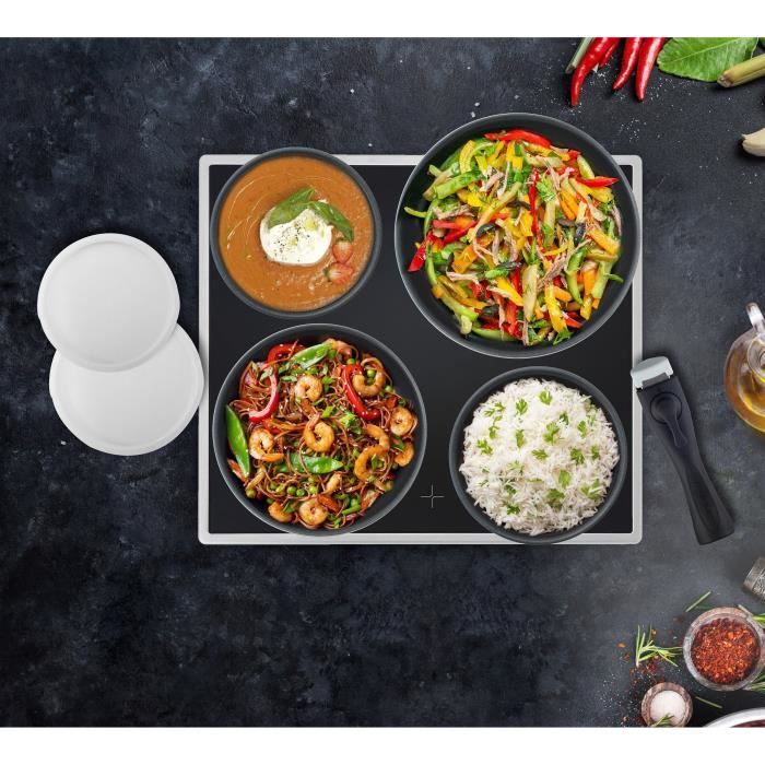 Cooking battery 10 rooms Arthur Martin - Aluminum - All lights except induction - Black