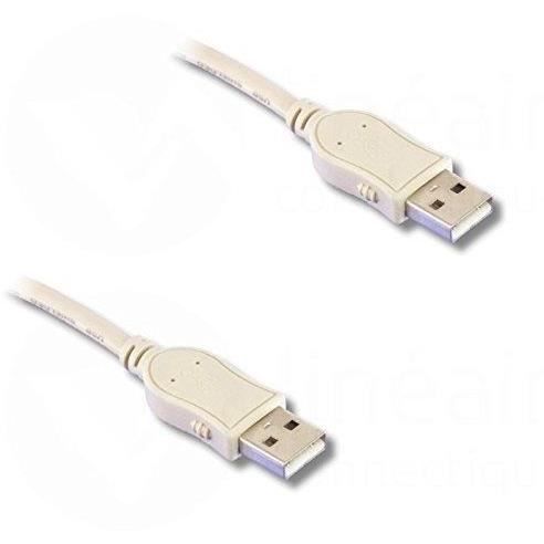 USB 2.0 Hi-Speed cable, type A male / type A male, 1m80