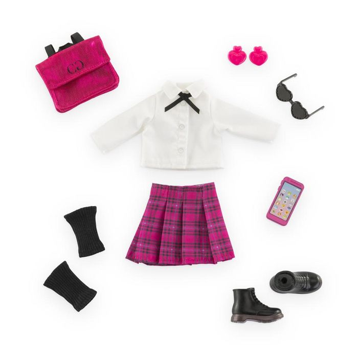 Doll accessories - COROLLE - English College Dressing - 8 accessories - from 4 years old