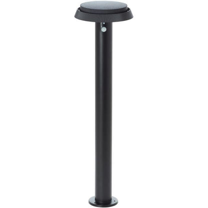 Outdoor bollard - BRILLIANT - ALVERO - LED and solar - Motion detector - Metal and plastic - 4 W - Black
