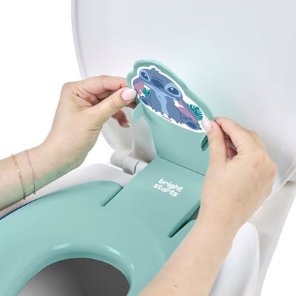 DISNEY BABY - STITCH - Universal adhesive children's toilet seat reducer, Quick installation