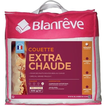 Blanreve extra hot duvet in microfiber - 140 x 200 cm - White