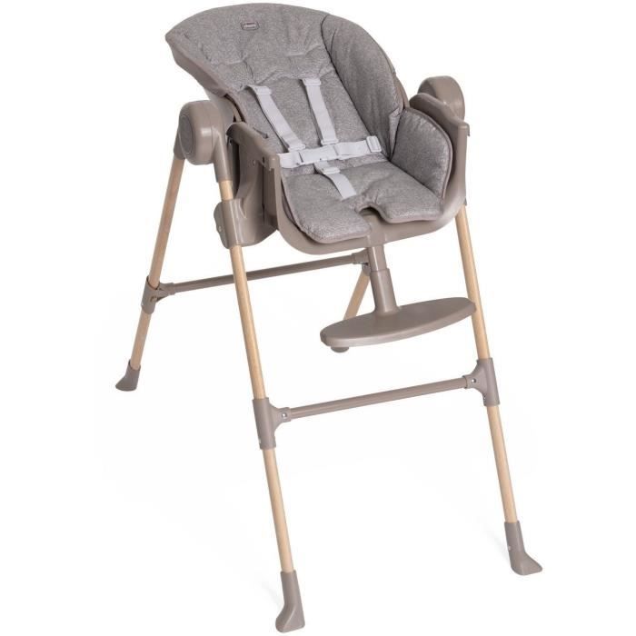 High Chair - CHICCO - Polly Essential - 0/3 years - Ash Grey