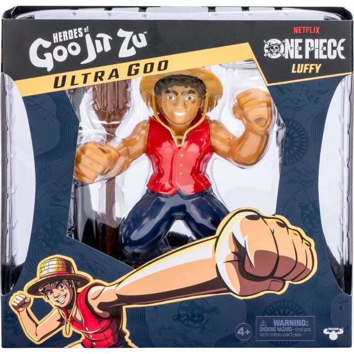 Ultragoo Luffy 17cm - HERoeS OF GOO JIT ZU - ONE PIECE - Stretchable figure with accessories