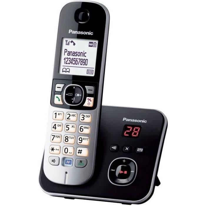 Panasonic KX-TG6821 Cordless Telephone Answering Machine Black