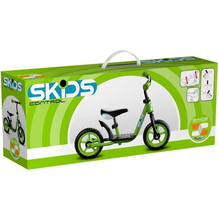 SKIDS CONTROL Balance bike with footrest - Green