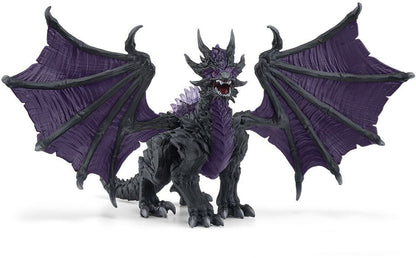Dark Dragon Figure - Ultra-Realistic and Durable Toy Dragon with Movable Wings - Gift for Boys and Girls Ages 7
