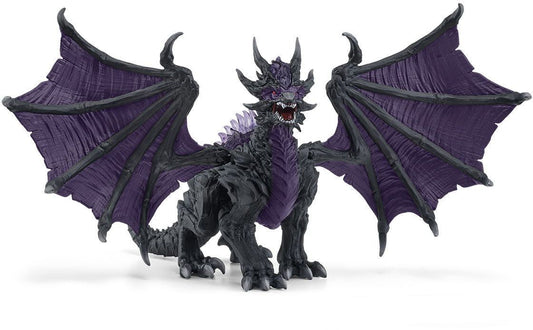 Dark Dragon Figure - Ultra-Realistic and Durable Toy Dragon with Movable Wings - Gift for Boys and Girls Ages 7
