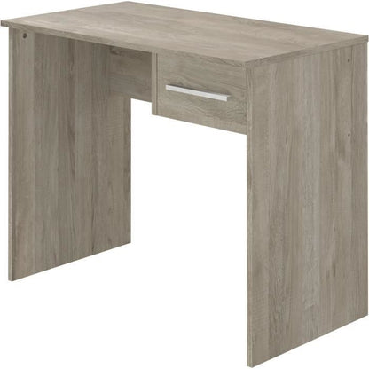 Small oak drawer desk - Oak melamine - 90 x 50 x 74 cm