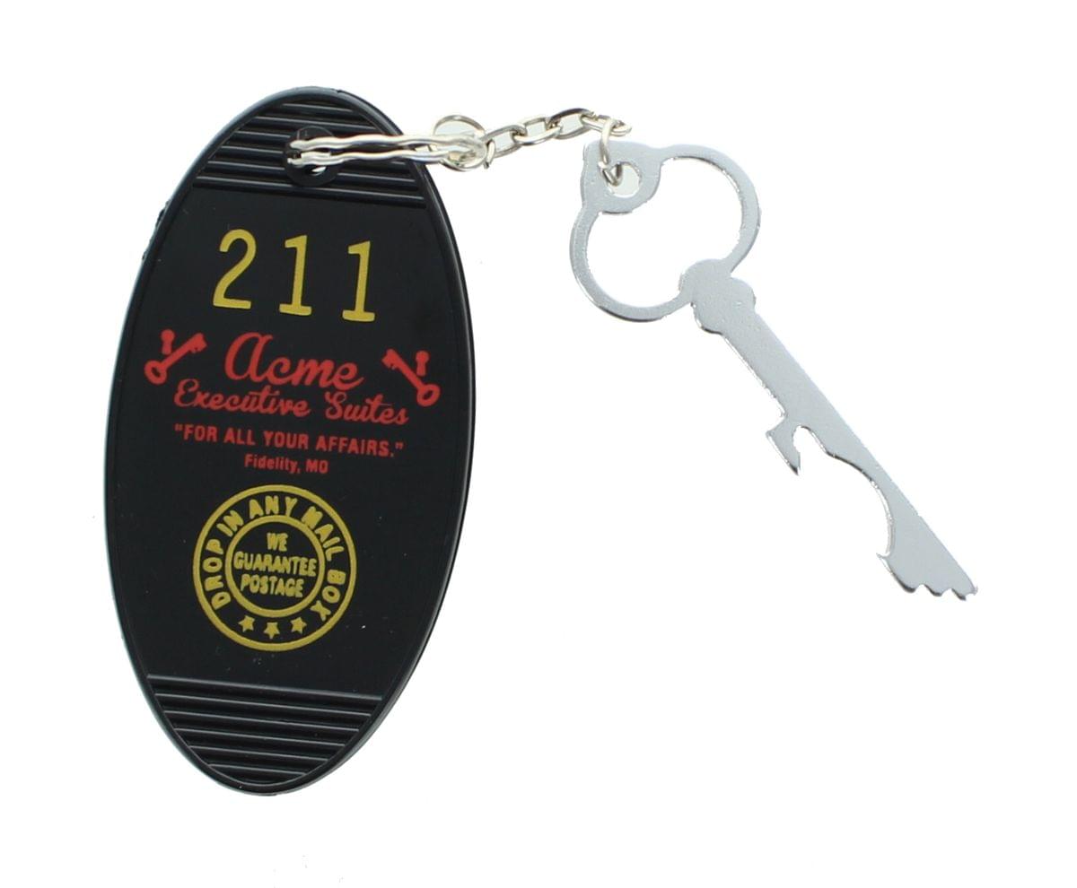 Retro Motel Key Fob - Acme Exec Suites Black