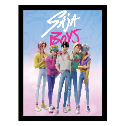 KPop Demon Hunters Saja Boys Framed print