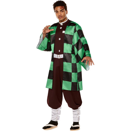 Demon Slayer Tanjiro Adult Costume | X-Large
