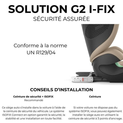 Car seat - CYBEX - Solution G2 i-Fix - Fog Gray