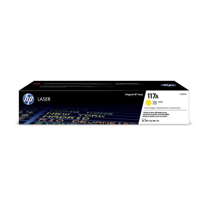 HP 117A W2072A Toner Cartridge - Yellow - Laser - 700 pages