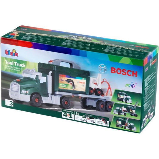 DIY toy - KLEIN - Bosch DIY truck to assemble/disassemble - Construction set with more than 80 pieces.