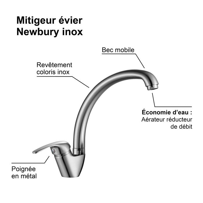 NEWBURY stainless steel sink mixer