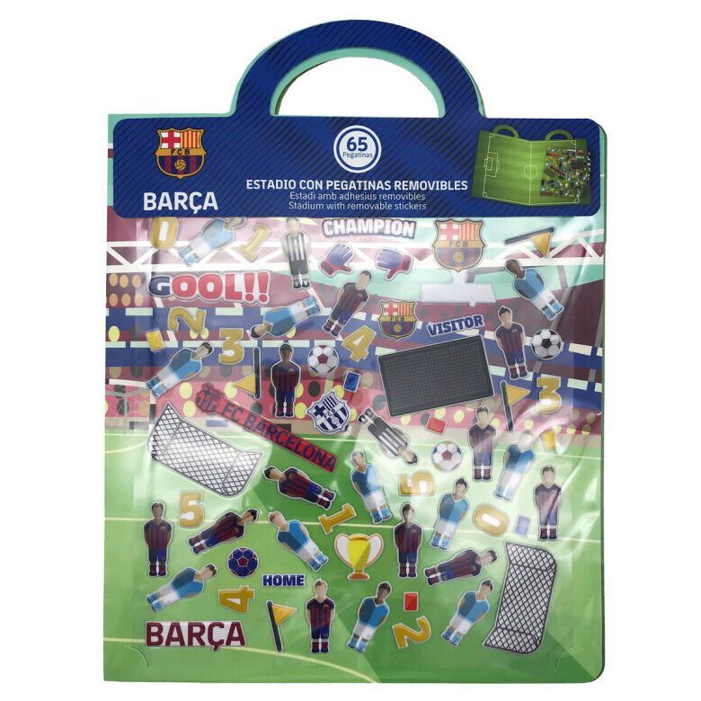 FC Barcelona reusable stadium 3D stickers book