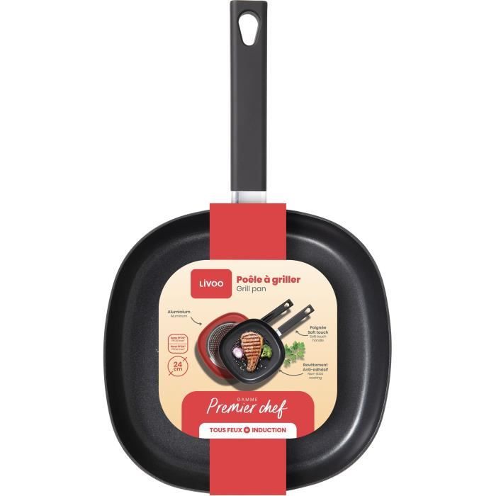 Grillette - Livoo - MEP152 - Aluminum - Non-stick - 24 cm