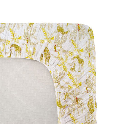 Jersey fitted sheet - DOMIVA - Honey Moon - 60 x 120 cm - Stretch cotton - oeKO-TEX