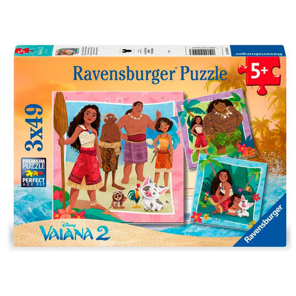 Disney Vaiana 2 puzzle 3x49pcs