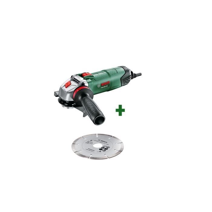 Bosch hand grinder - PWS 850-125 + AVH + Diamond disc - 06033A270C