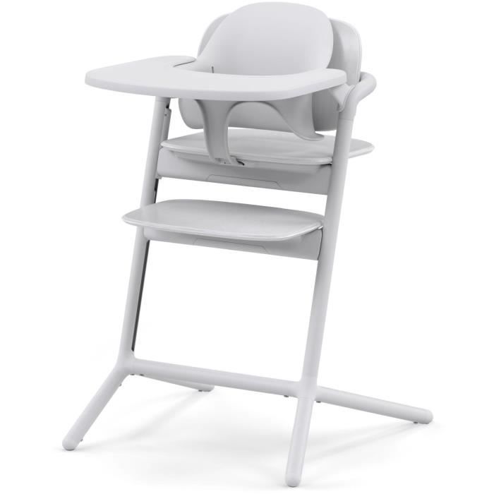 CYBEX - High chair - 3 in 1 pack - LEMO 2 - White - Adjustable in height and depth - Baby set included