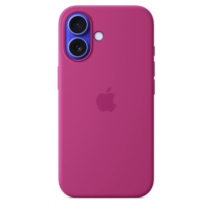 APPLE iPhone 16 - Silicone Case with MagSafe - Fuchsia
