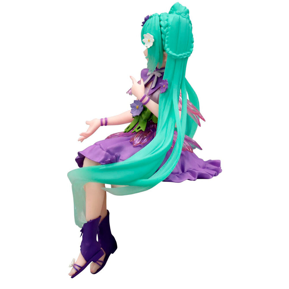 Hatsune Miku - Hatsune Miku Flower Fairy Cosmos Purple Noodle Stopper figure 14cm