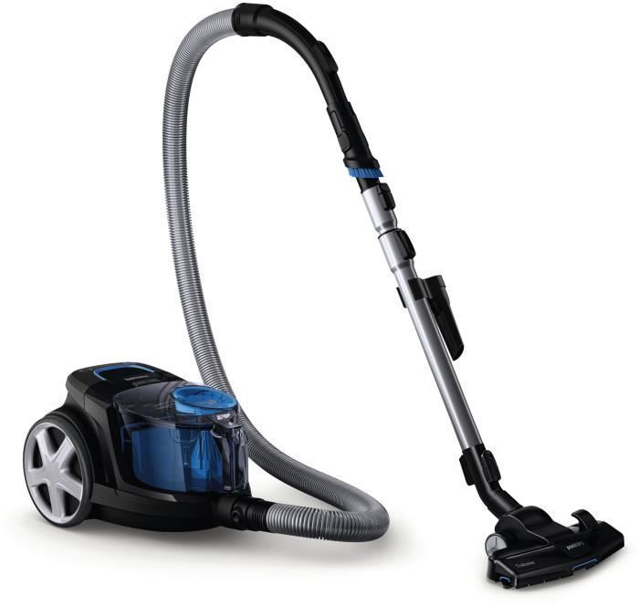 Bagless cylinder vacuum cleaner - PHILIPS FC9331/09 - 900 W - 1.5 L - Intense black and blue
