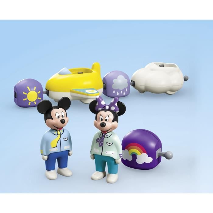 PLAYMOBIL 71697 Mickey and Minnie's Cloud Train - Disney - Includes Minnie, Mickey and a cloud plane-train - Ages 1 and up