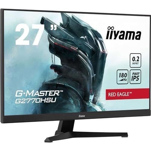 PC screen - IIYAMA - G2770HSU-B6 - 27 IPS FHD 1920 x 1080 - 0.2ms - 180Hz - HDMI DP - Black