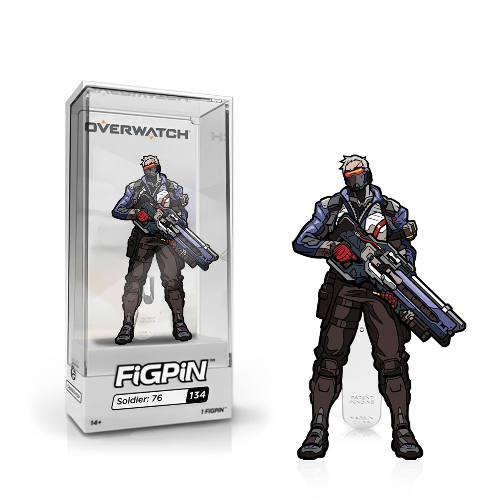 Overwatch 3-Inch Collectible Enamel FiGPiN Wave 1 - Soldier 76
