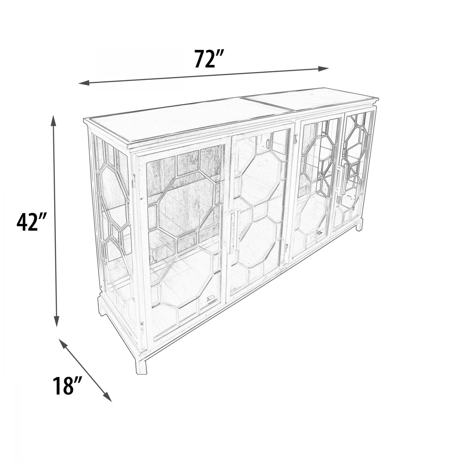 Makali 4 Door Cabinet