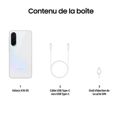 Smartphone Samsung Galaxy A36 6.7 5G Nano SIM 128 GB White