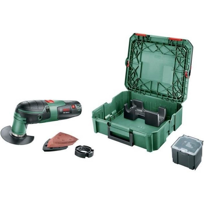PMF 2000 CE oscillating cutter 220 W with accessories in Systembx box - Bosch - 0603102007