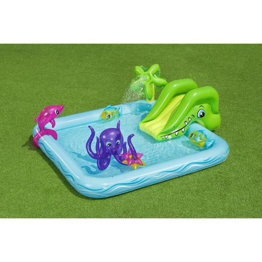 BESTWAY Fantastic Aquarium 239 x 206 x 86 cm Paddling Pool Playground with Fountain