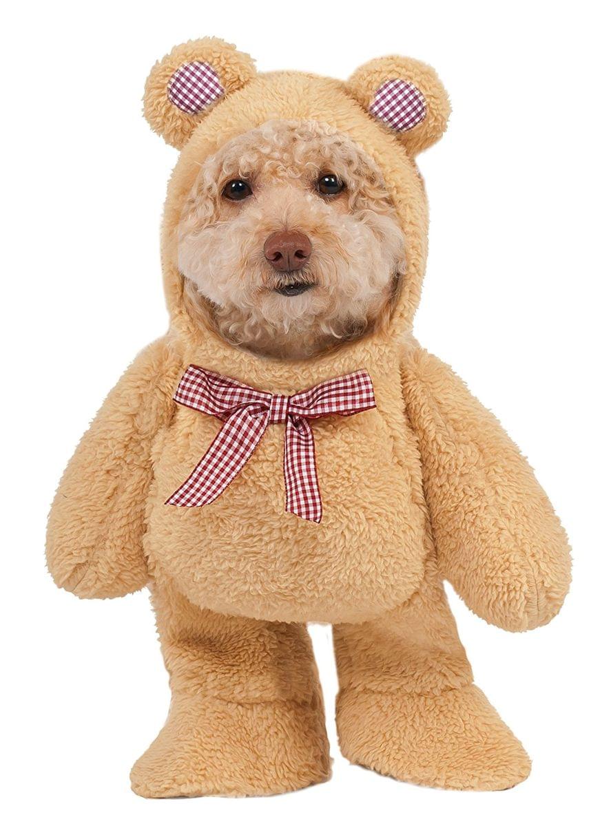 Walking Teddy Bear Dog Costume: Small