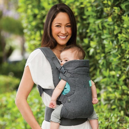 Baby carrier Flip ergonomic 4 in 1 gray - INFANTINO - Flip ergonomic 4 in 1 - Polyester - From 3.6 to 14.5 kg