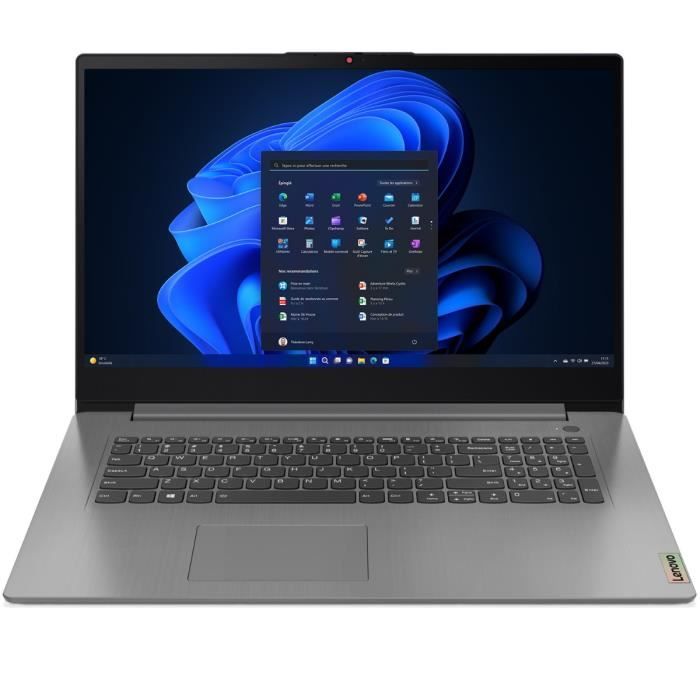 LENOVO IdeaPad 3 17ALC6 Laptop | Windows 11 - 17'' HD + - Ryzen 7 5700U - 12 GB RAM - 512 GB SSD - AZERTY